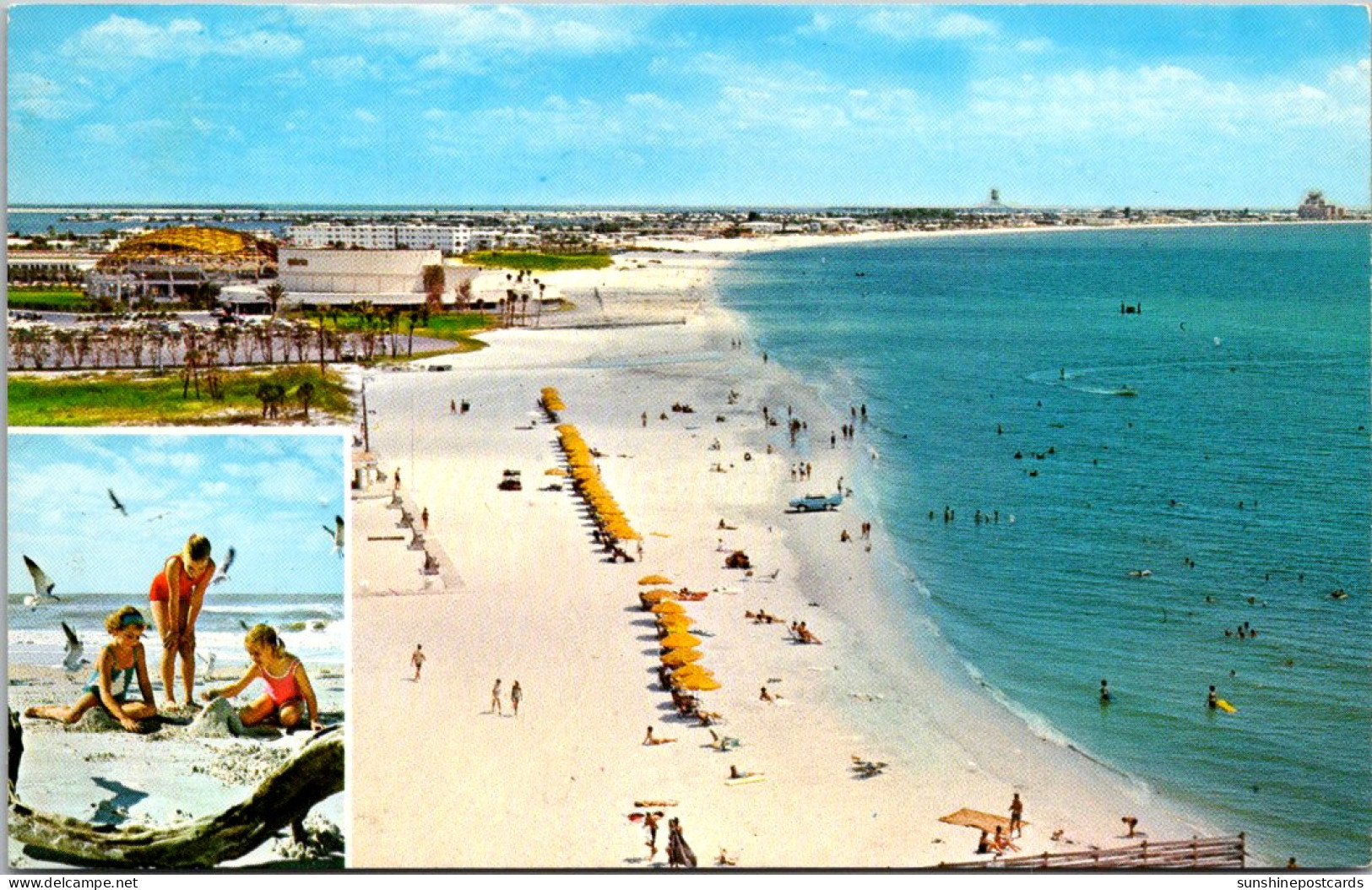 Florida St Petersburg Beach Aerial View 1969 - St Petersburg