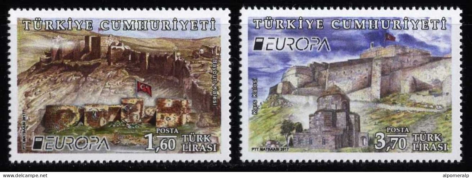 Türkiye 2017 Mi 4338-4339 MNH Europa, Castles, Architecture, Fortress - 2017