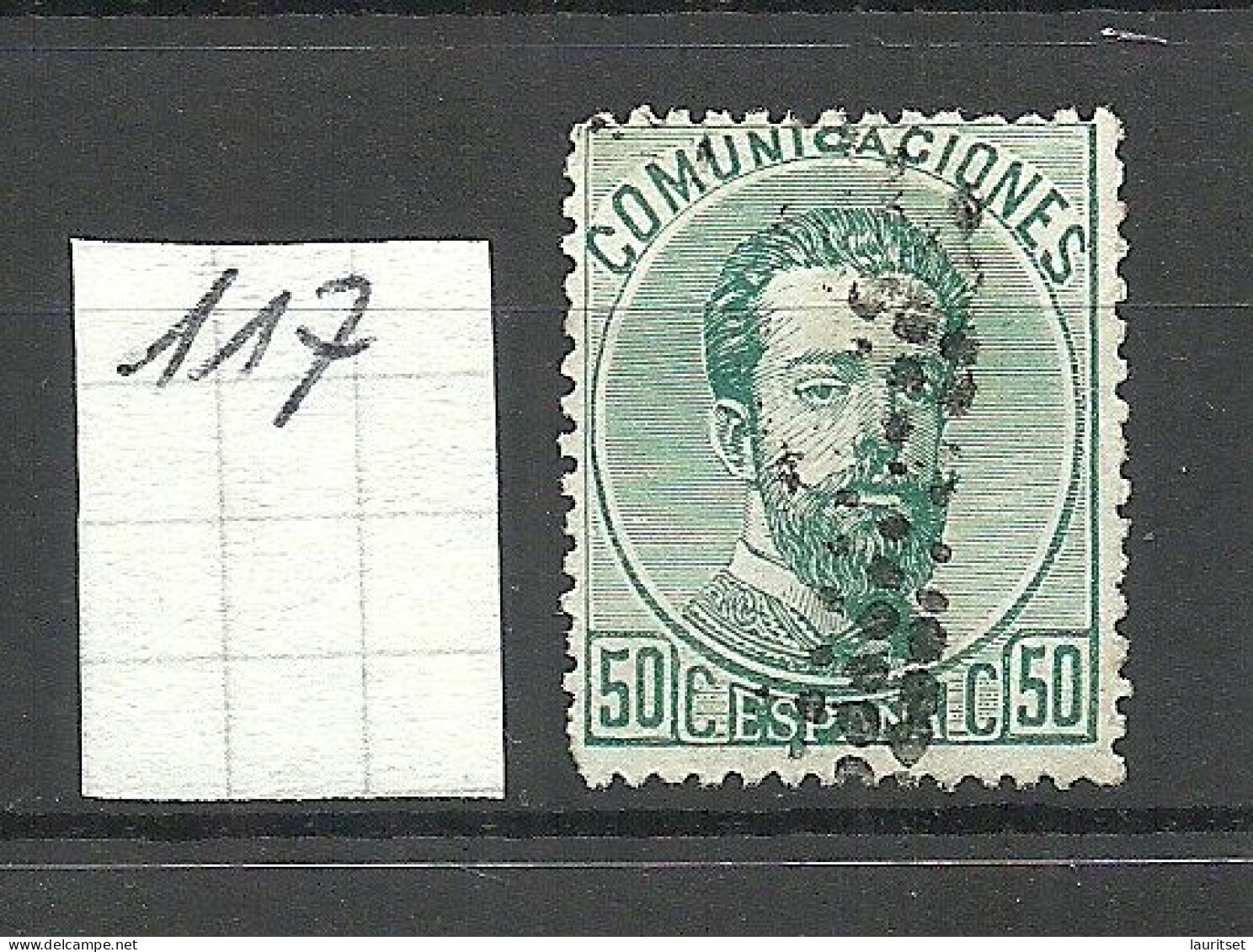 ESPANA Spain 1872 Michel 117 O - Used Stamps