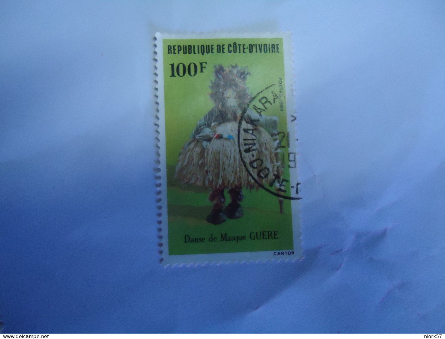 IVORY COAST  USED   STAMPS  COSTUMES  WITH POSTMARK - Côte D'Ivoire (1960-...)
