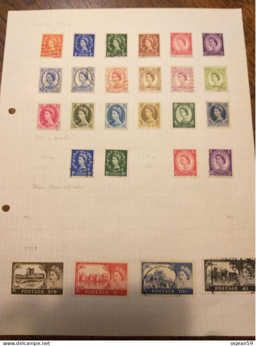Angleterre . 1958-1965. Restant De Collections. Oblitérés. - Used Stamps