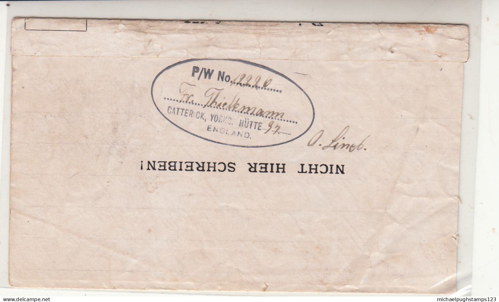 G.B. / U.S. / German P.O.W. Mail / Catterick Camp / Yorkshire - Unclassified