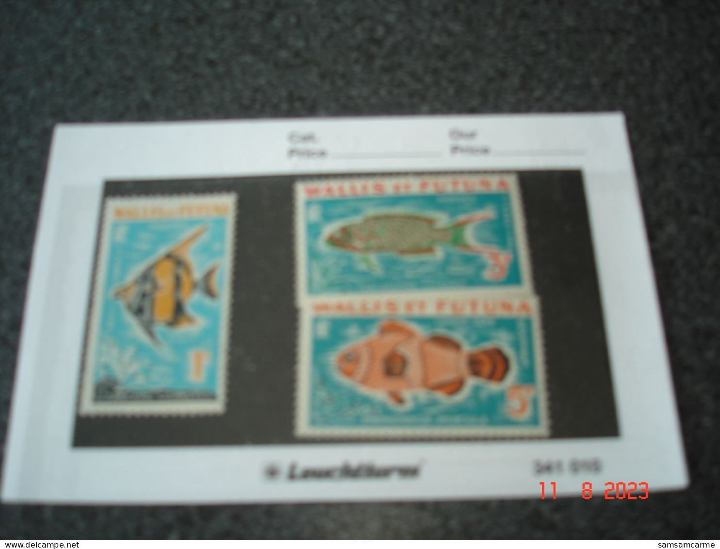 WALLIS ET FUTUNA    ANNEE 1963  NEUFS   N° YVERT TIMBRES TAXES N° 37 A 39  3 VALEURS   FAUNE:   POISSONS - Unused Stamps