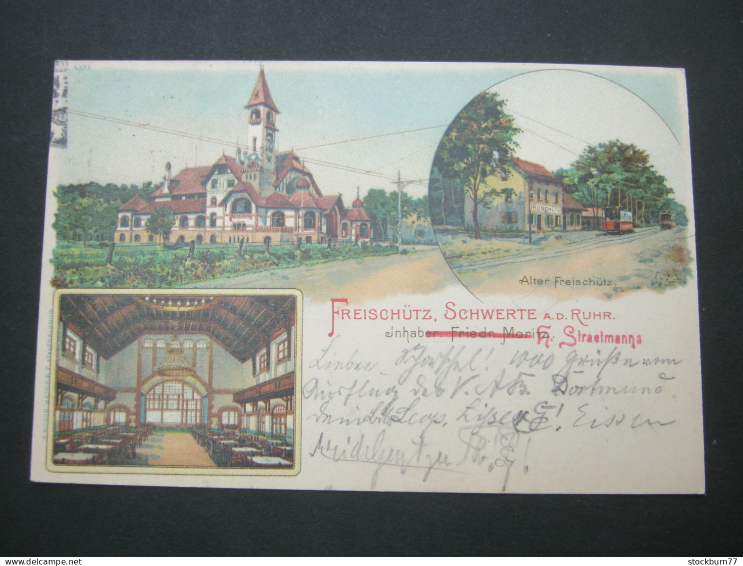 SCHWERTE , Gasthof , Seltene   Ansichtskarte Um 1904 - Schwerte