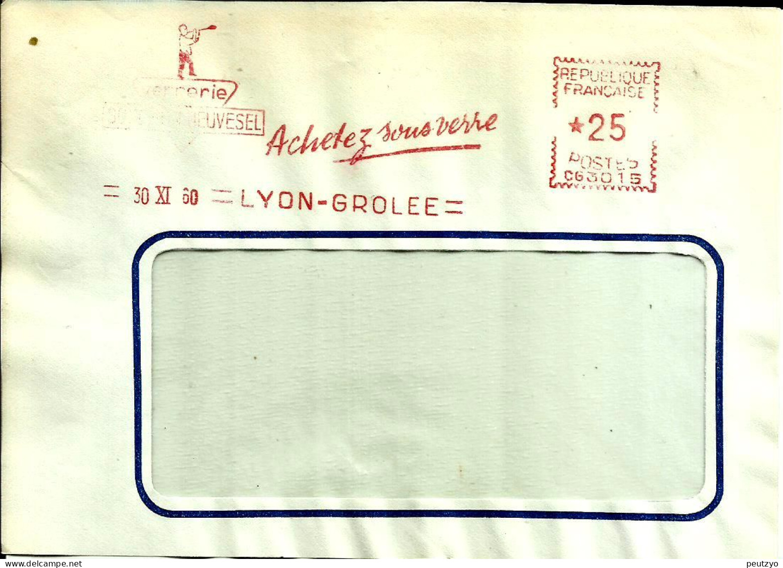 Lettre  EMA Havas CG 1960 Achetez Sous Verre Metier   Souffleur De Verre 69 Lyon  C17/41 - Usines & Industries