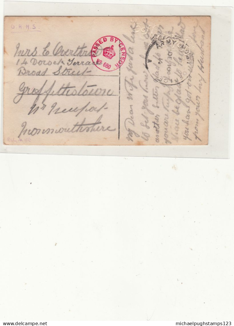 G.B. / Military Mail / Censorship / France - Unclassified