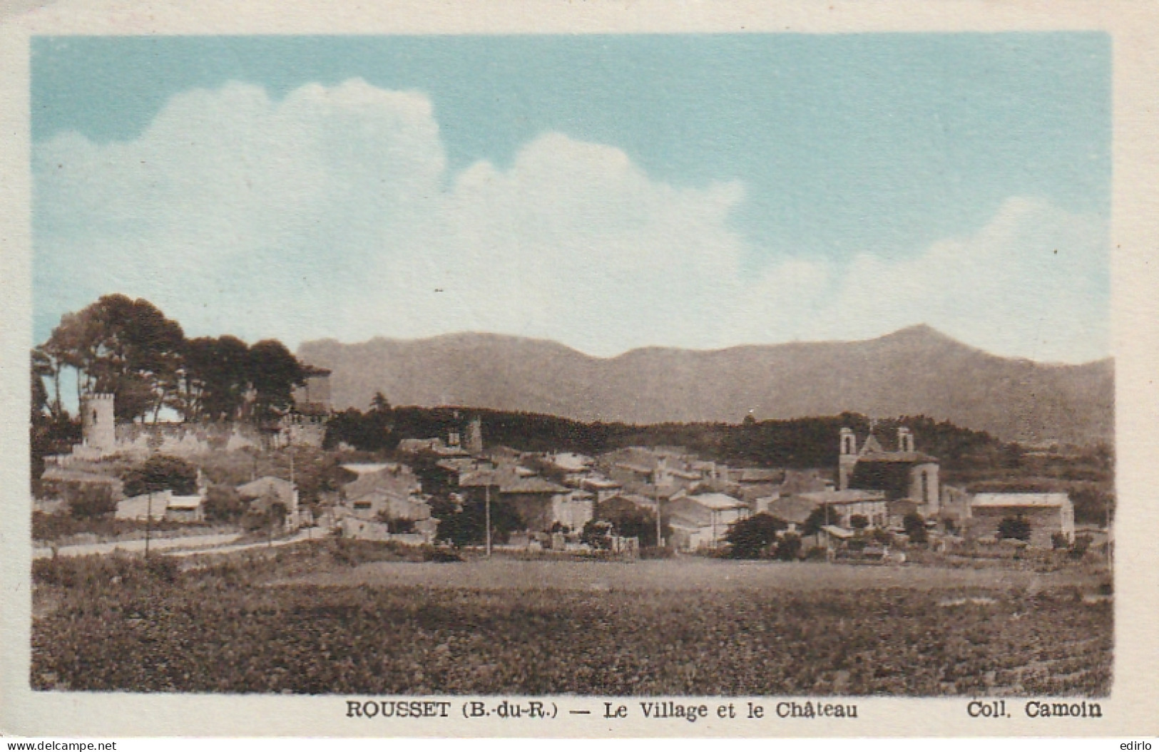  ***  13  ****   ROUSSET  Le Village Et Le Château - Timbrée 1951 TTBE  - Rousset