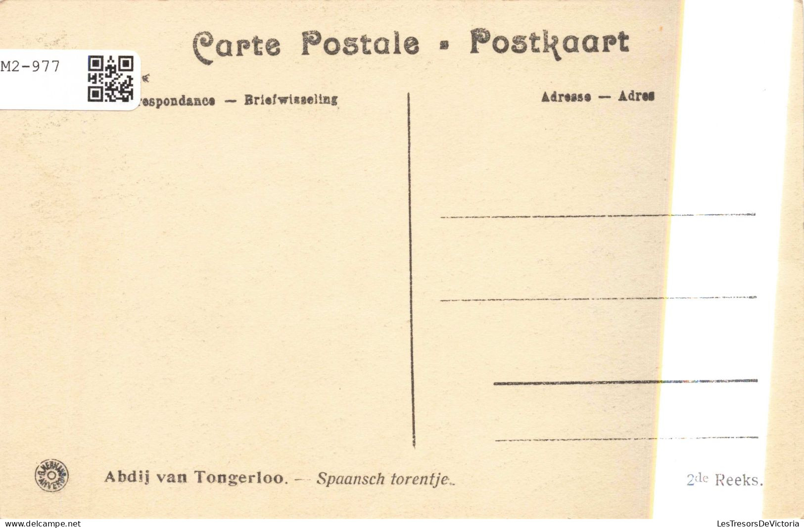 BELGIQUE - Abdij Van Tongerloo - Spaansch Torentje - Carte Postale Ancienne - Westerlo