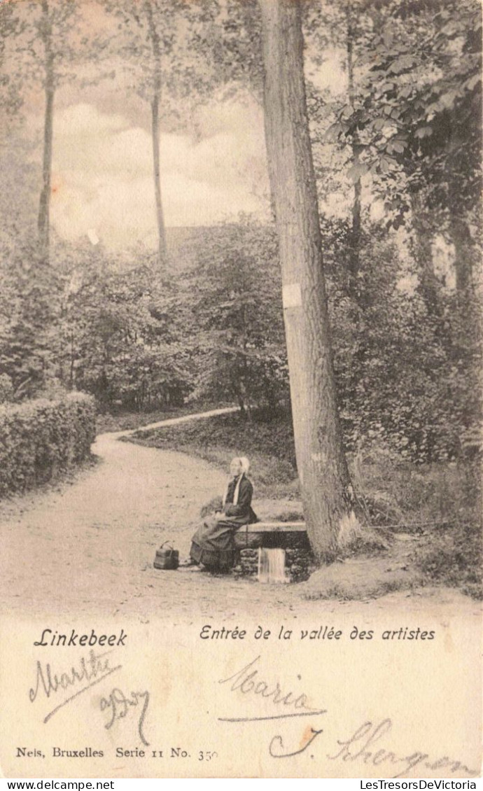 BELGIQUE - Linkebeek - Entrée De La Vallée Des Artistes  - Carte Postale Ancienne - Linkebeek