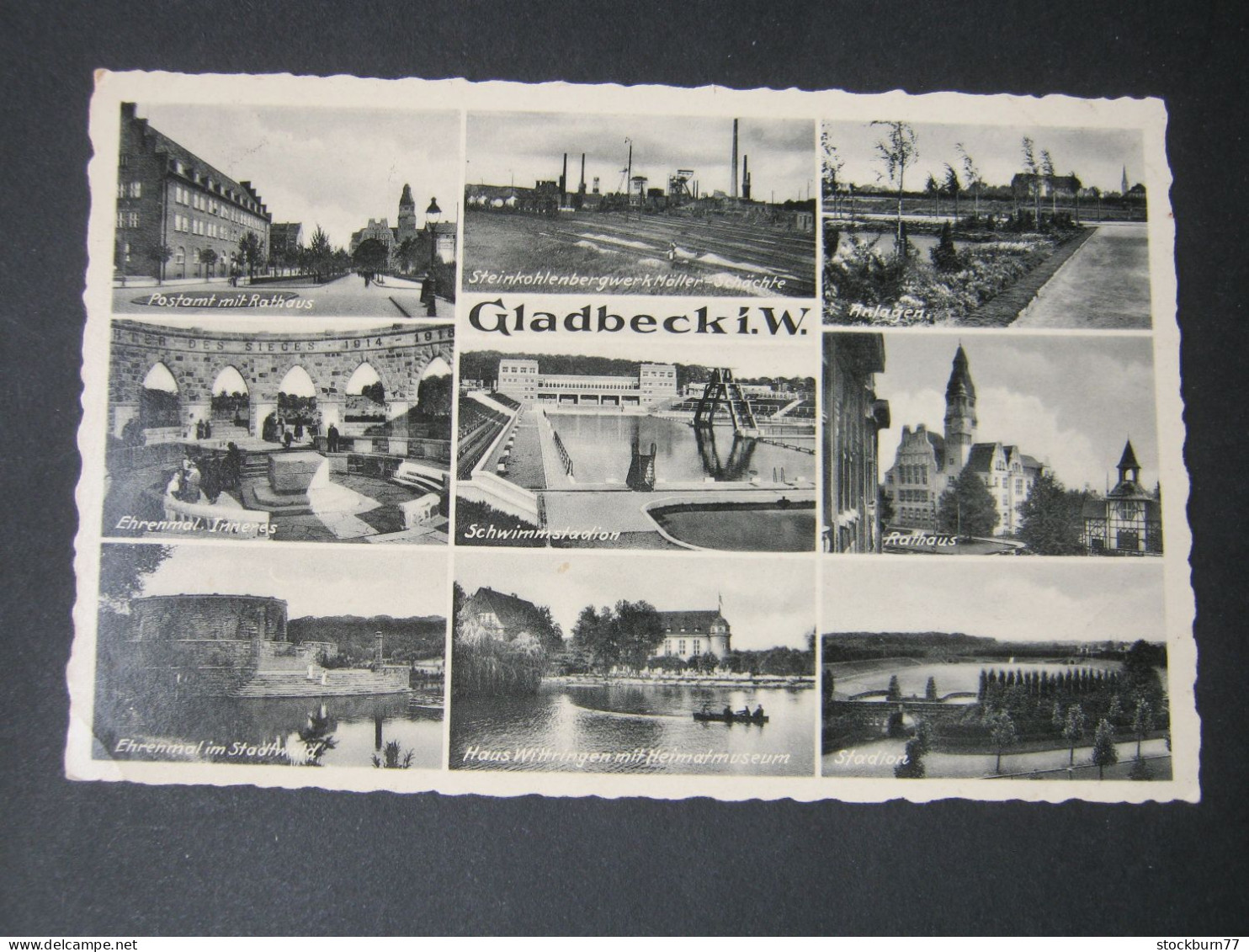 GLADBECK  , Seltene   Ansichtskarte Um 1940 - Gladbeck