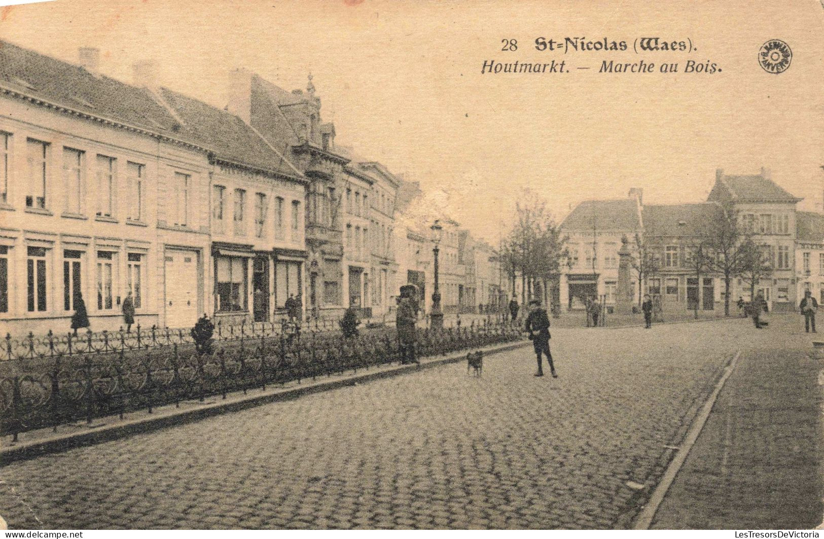 BELGIQUE - Saint Nicolas (Waes) - Houtmarkt - Marche Au Bois - Carte Postale Ancienne - Sint-Niklaas