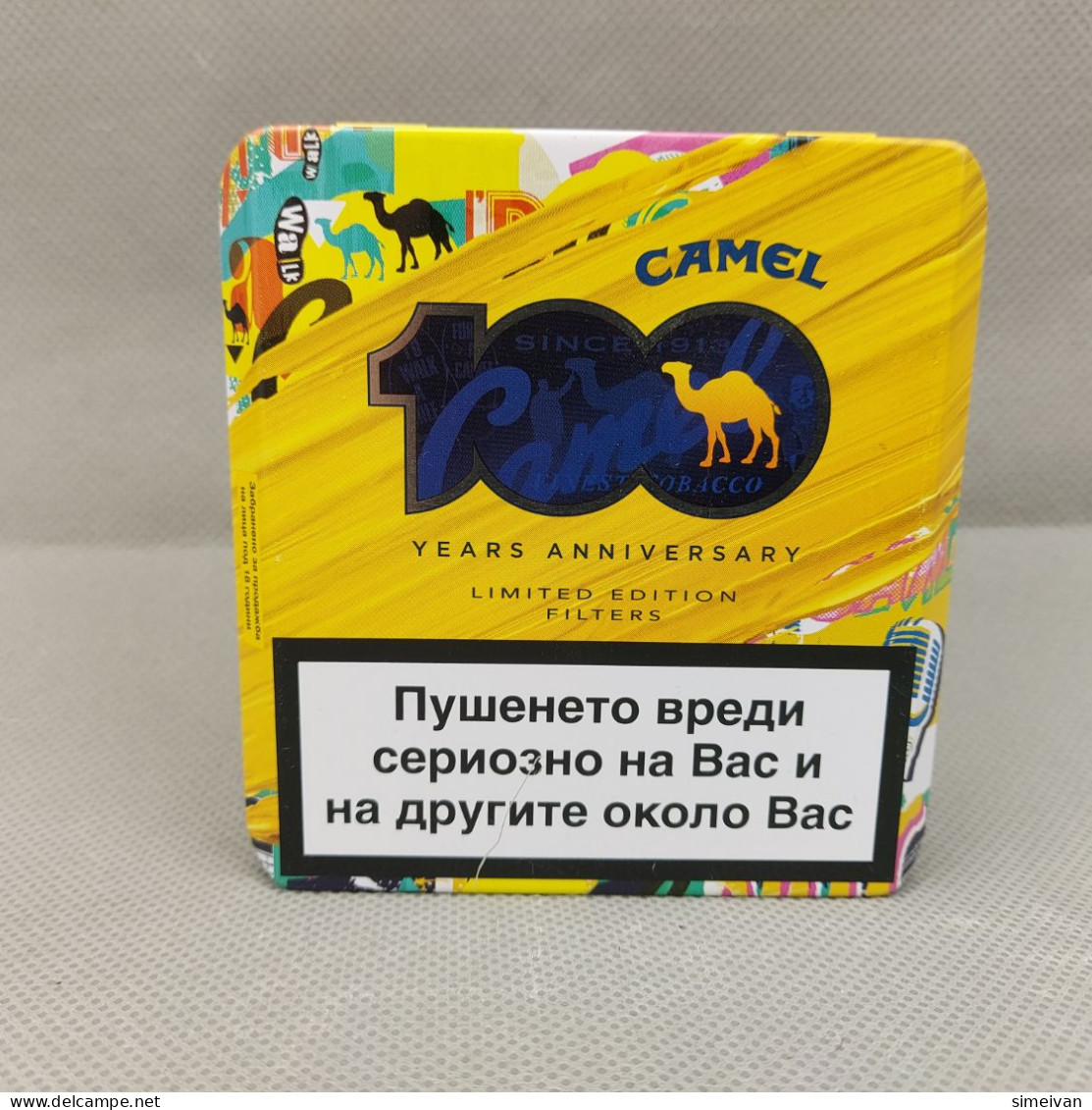 Beautiful Camel 100 Years Anniversary Limited Edition Tin Case Empty #0316 - Boites à Tabac Vides