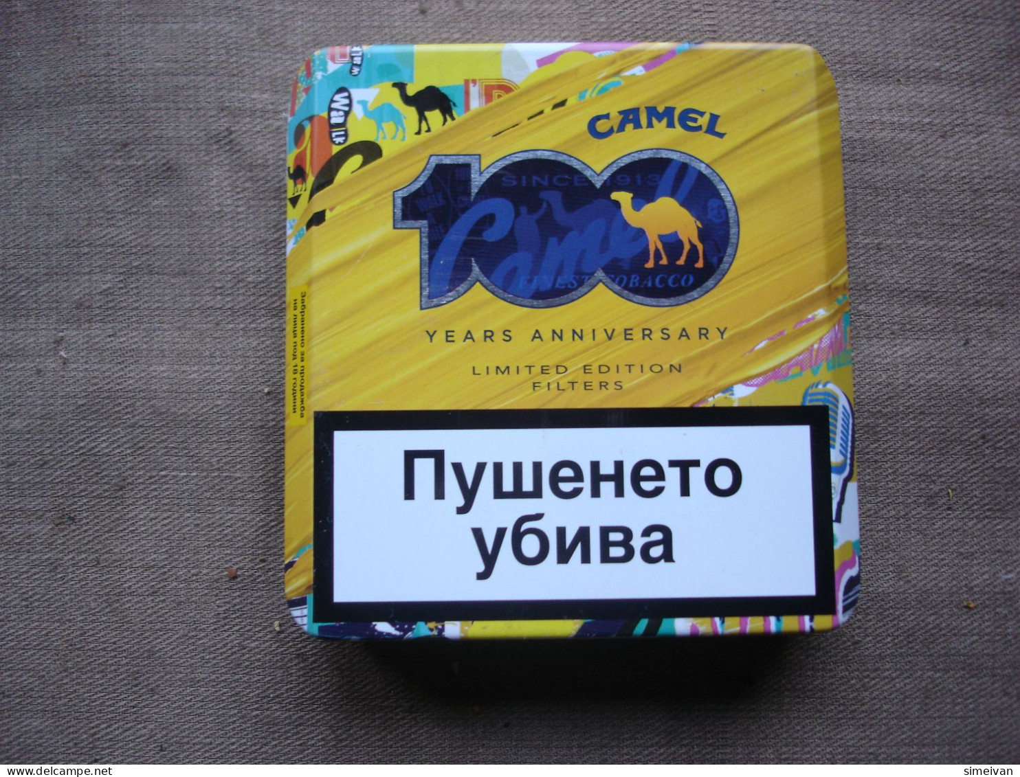 Beautiful Camel 100 Years Anniversary Limited Edition Tin Case Empty #0316