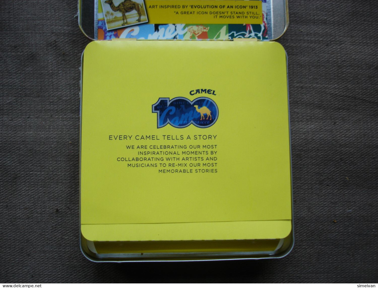 Beautiful Camel 100 Years Anniversary Limited Edition Tin Case Empty #0316