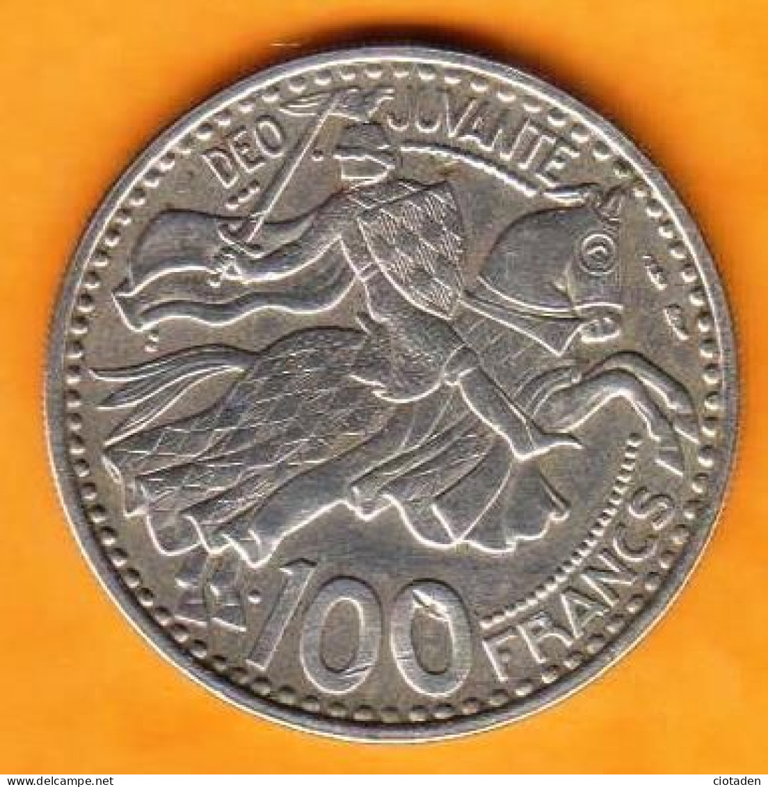 MONACO  - 100 F - Rainier III - 1949-1956 Anciens Francs