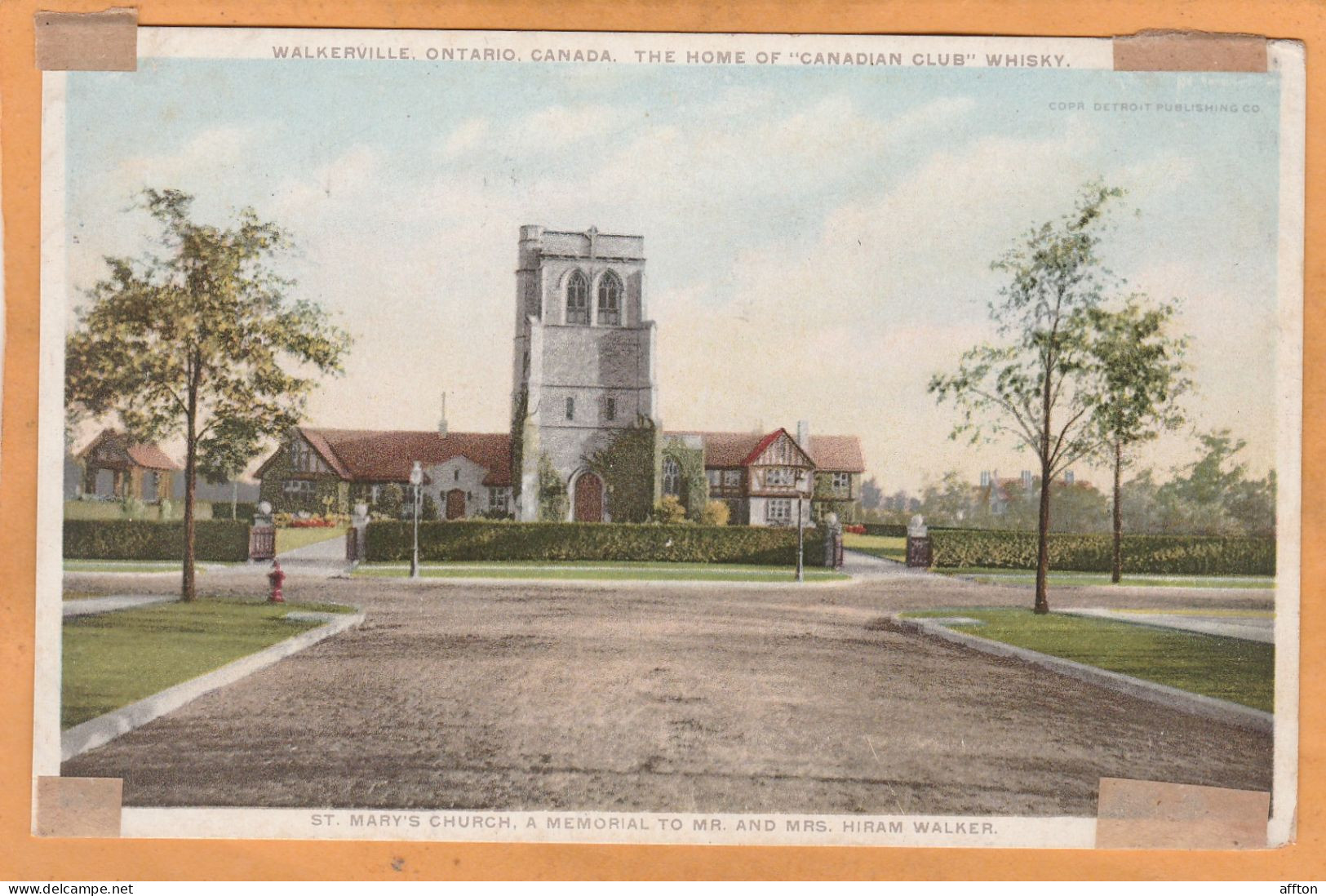Walkerville Ontario Canada Old Postcard - Windsor