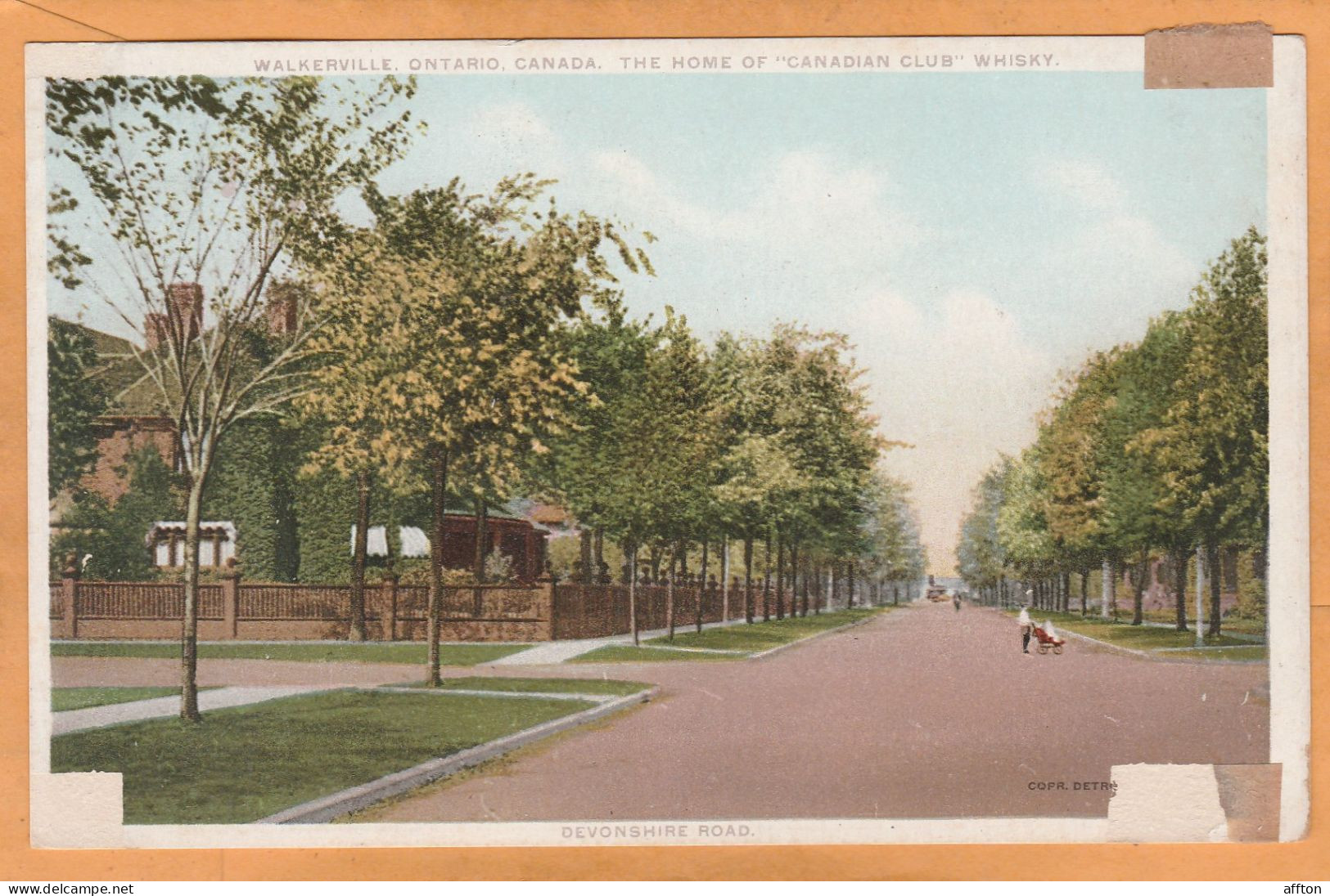 Walkerville Ontario Canada Old Postcard - Windsor