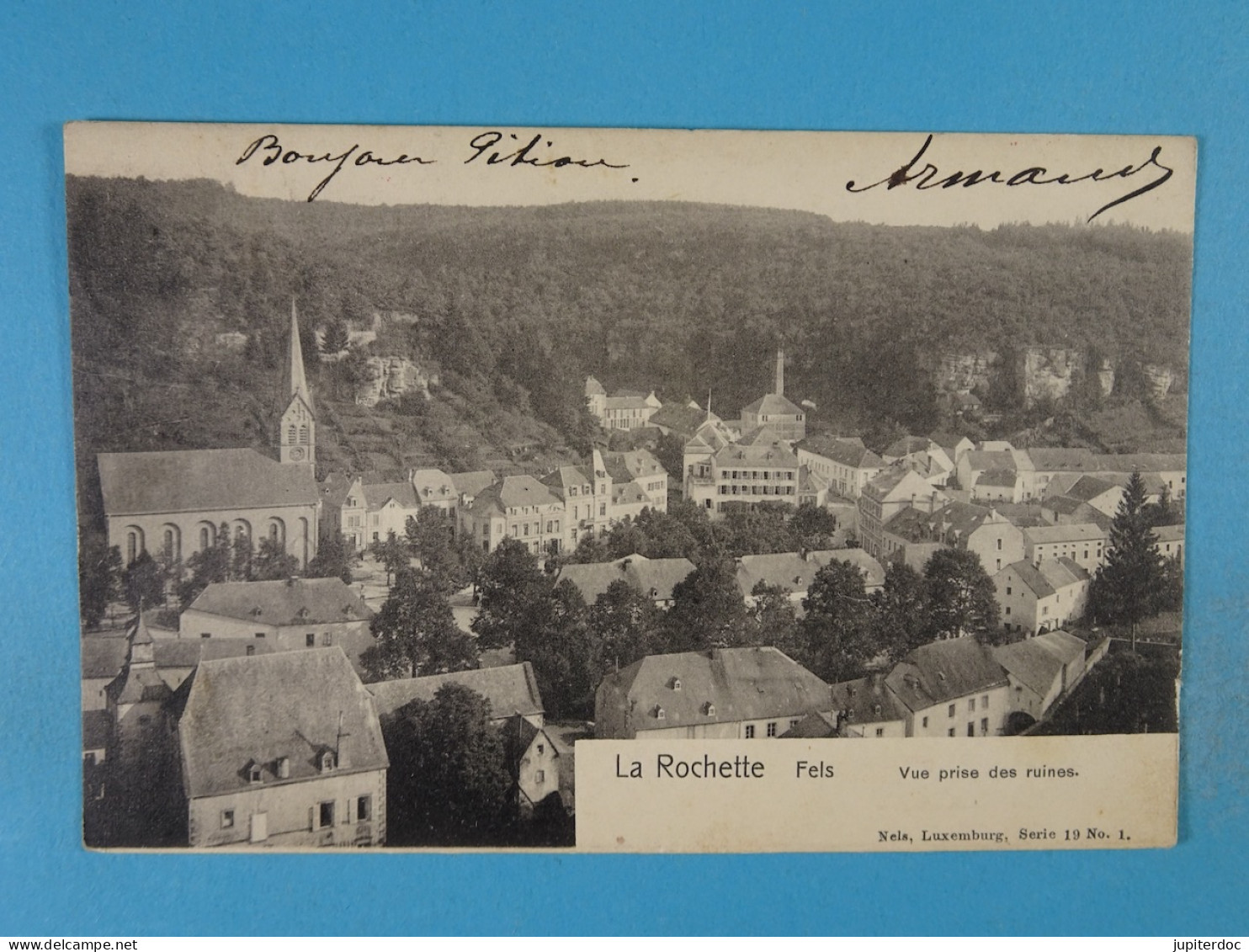 La Rochette Fels Vue Prise Des Ruines - Larochette