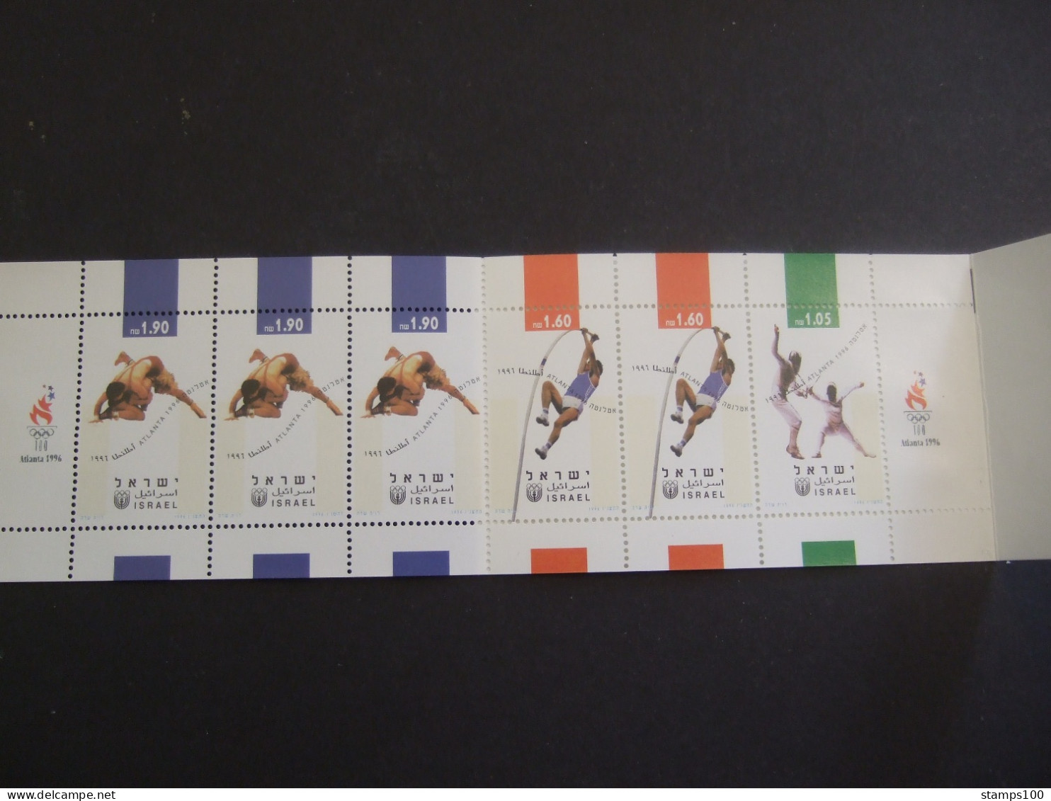 ISRAEL 1996 ** Sports, Atlanta  Mi-Nr 1397-1399 Booklet MNH ** (MAP20-TVN) - Postzegelboekjes