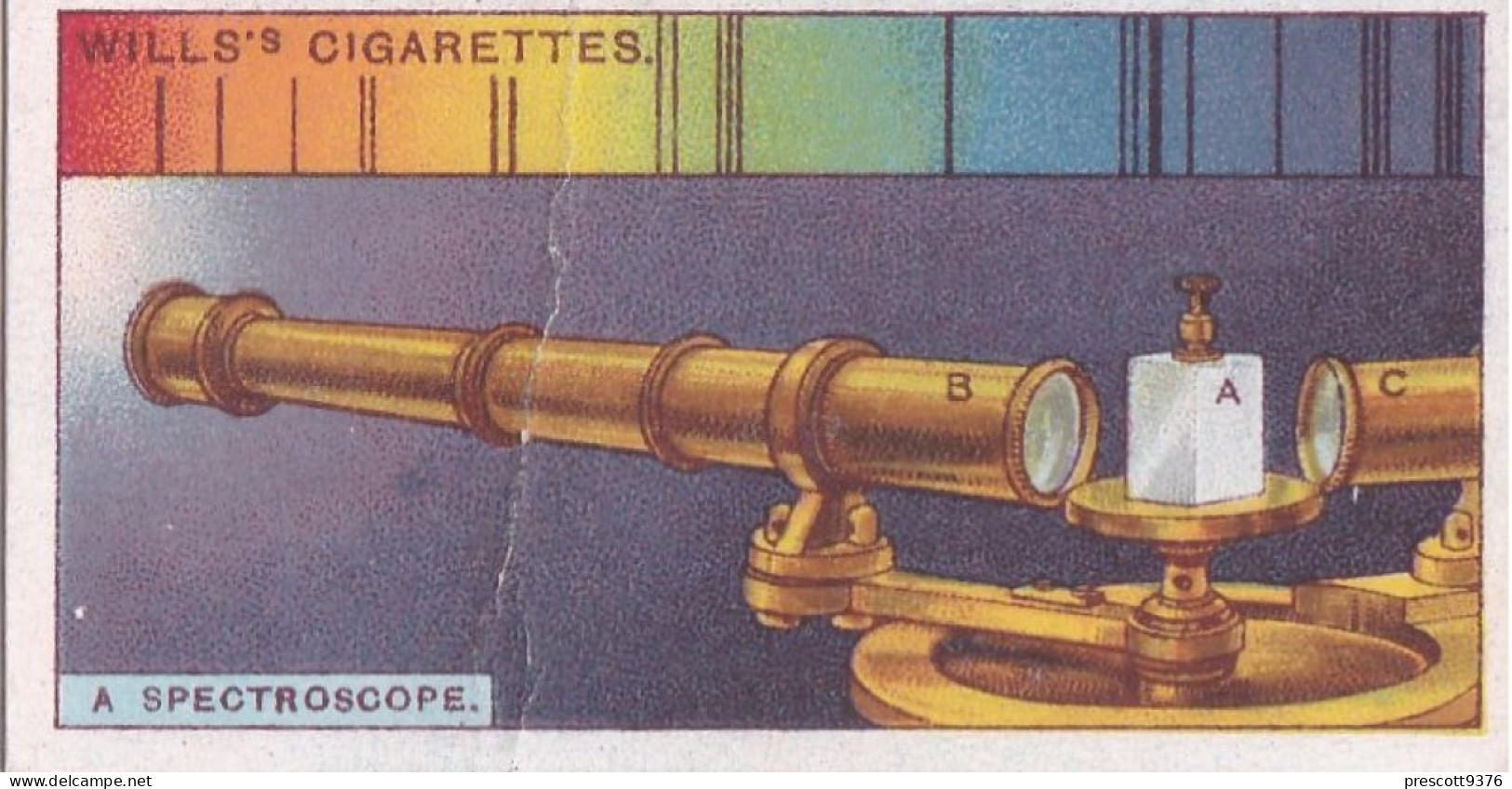 37 How A Spectroscope Works - Do You Know 1927 - Wills Cigarette Card - Original - Wills