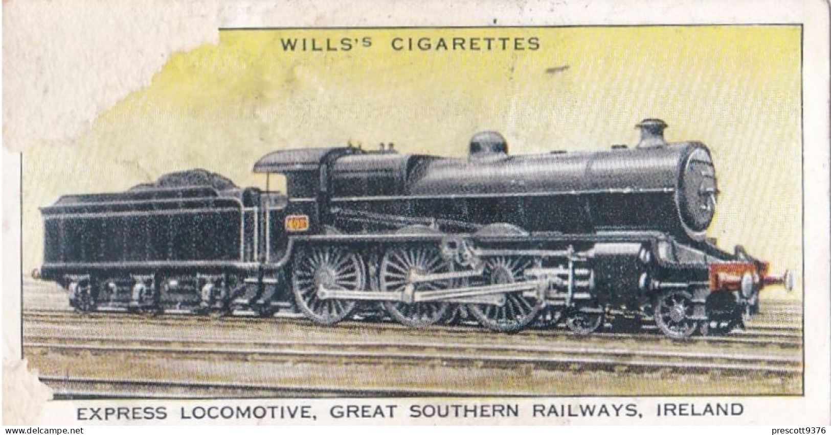 13 Great Southern Railways Ireland - Railway Engines 1936 - Wills Cigarette Card - Original - Wills