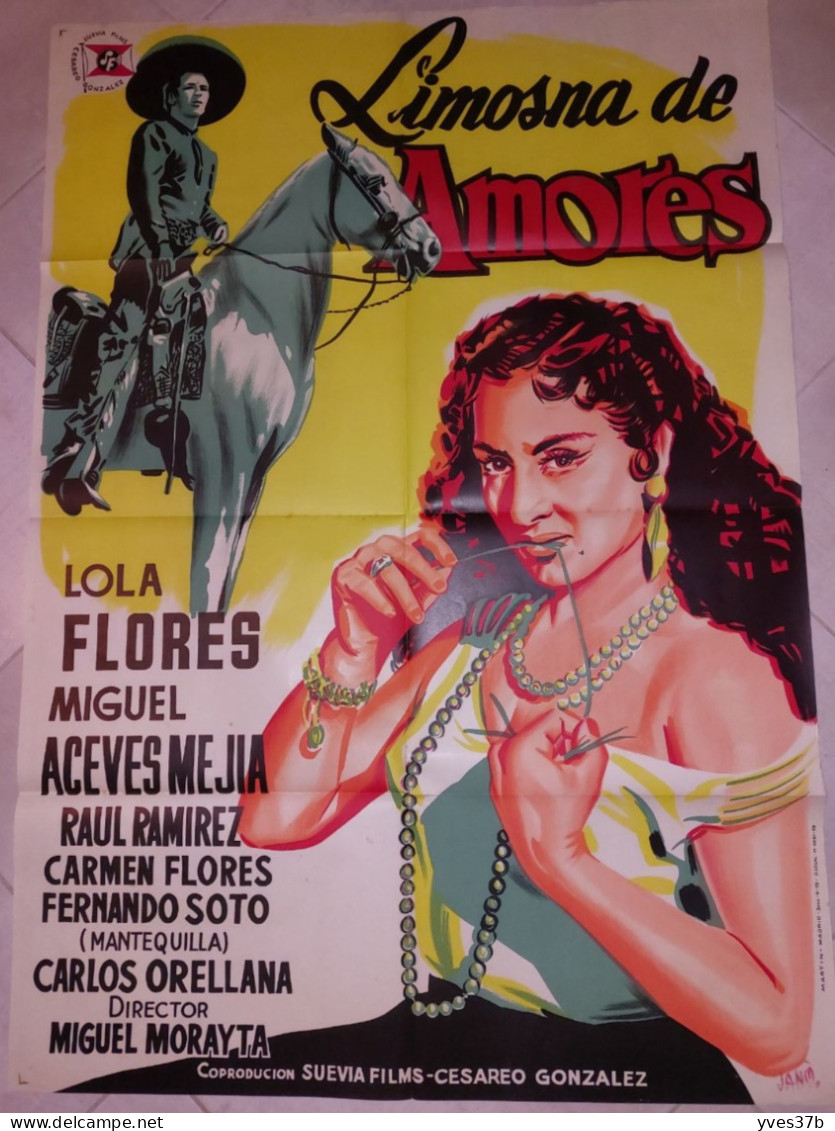 "Limosna De Amores" Lola Florès...1955 - Affiche 70x100 - TTB - Plakate & Poster