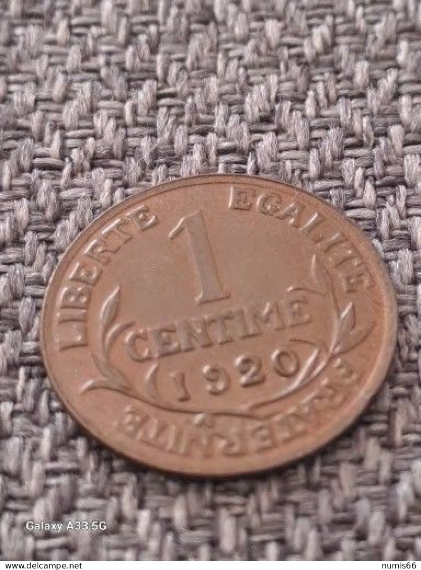 1 Ct Dupuis 1920 - 1 Centime