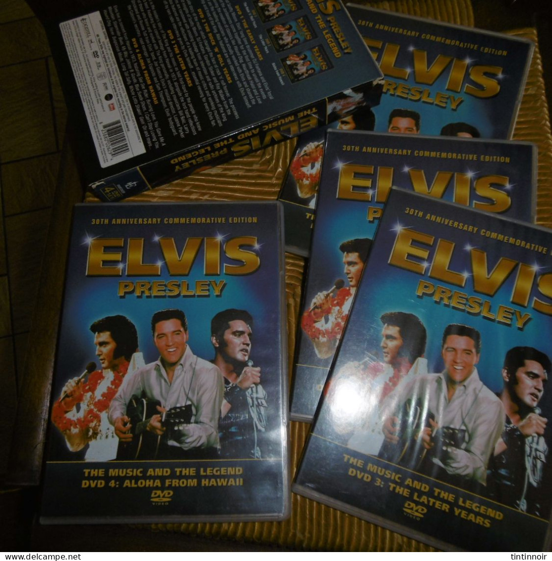 Rare Coffret 4 Dvd Elvis Presley The Music And The Legend - Conciertos Y Música