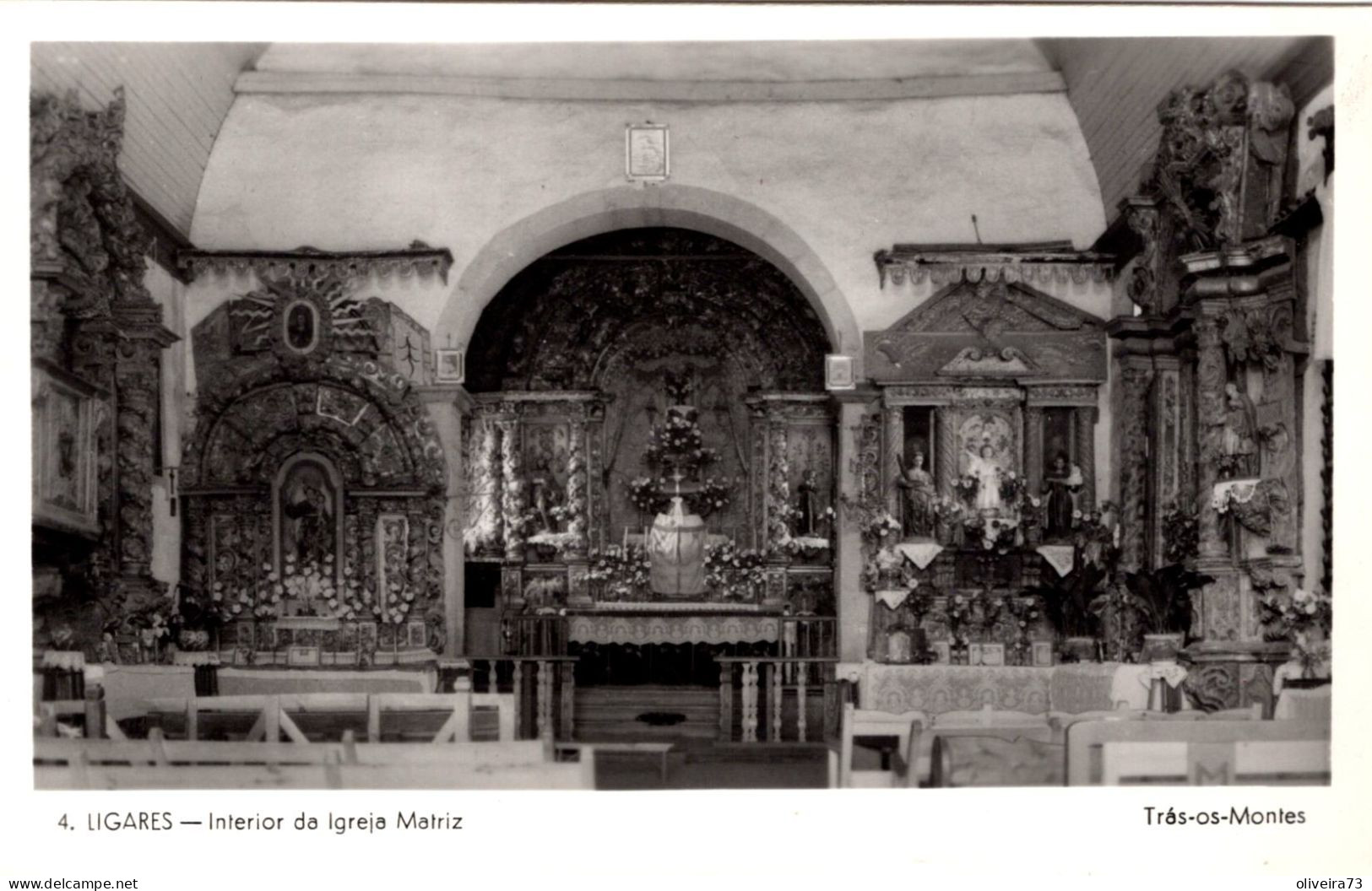 LIGARES - Interior Da Igreja Matriz (Trás Os Montes)- PORTUGAL - Vila Real