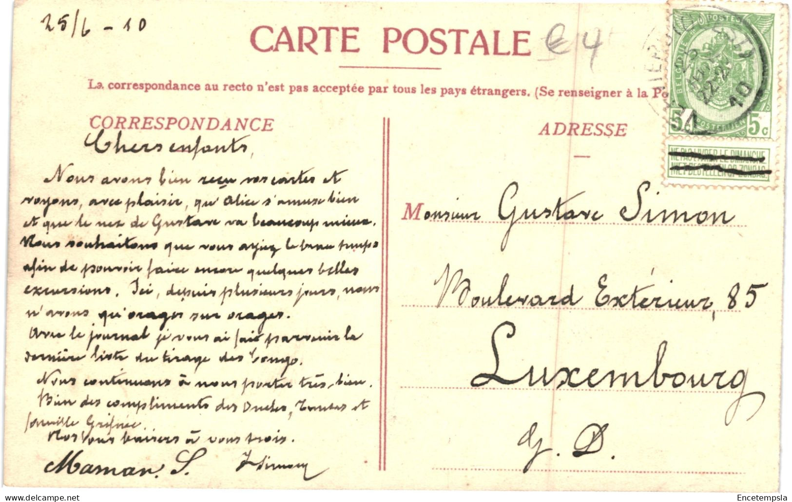 CPA  Carte Postale   Belgique Verviers Ecole Manufacturière 1910 VM70391 - Verviers