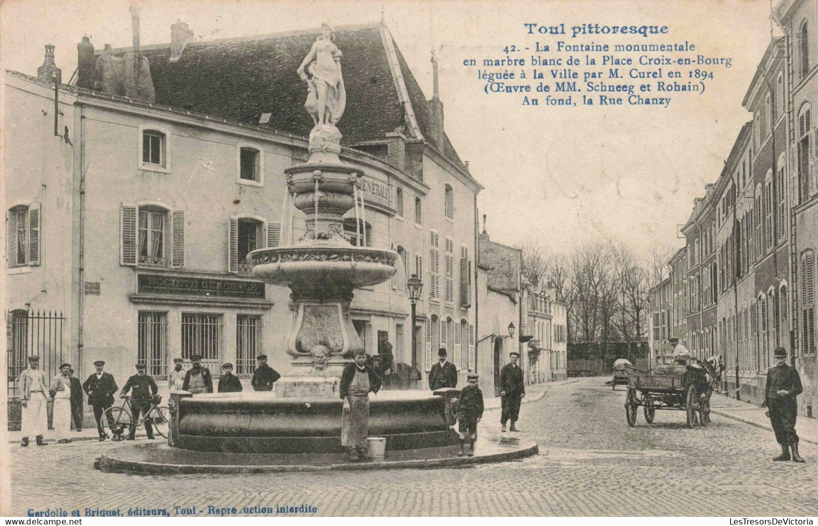 FRANCE - Toul Pittoresque - La Fontaine Monumentale - Animé - Carte Postale Ancienne - Toul