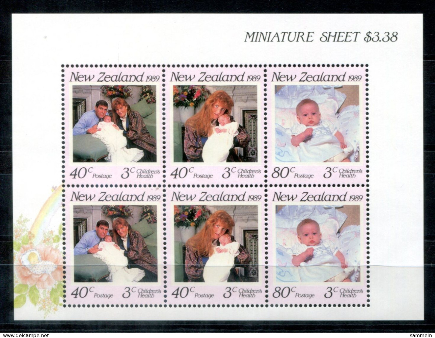 NEUSEELAND 1081-1083 KB (1) Mnh - Royal Baby - NEW ZEALAND / NOUVELLE-ZÉLANDE - Hojas Bloque