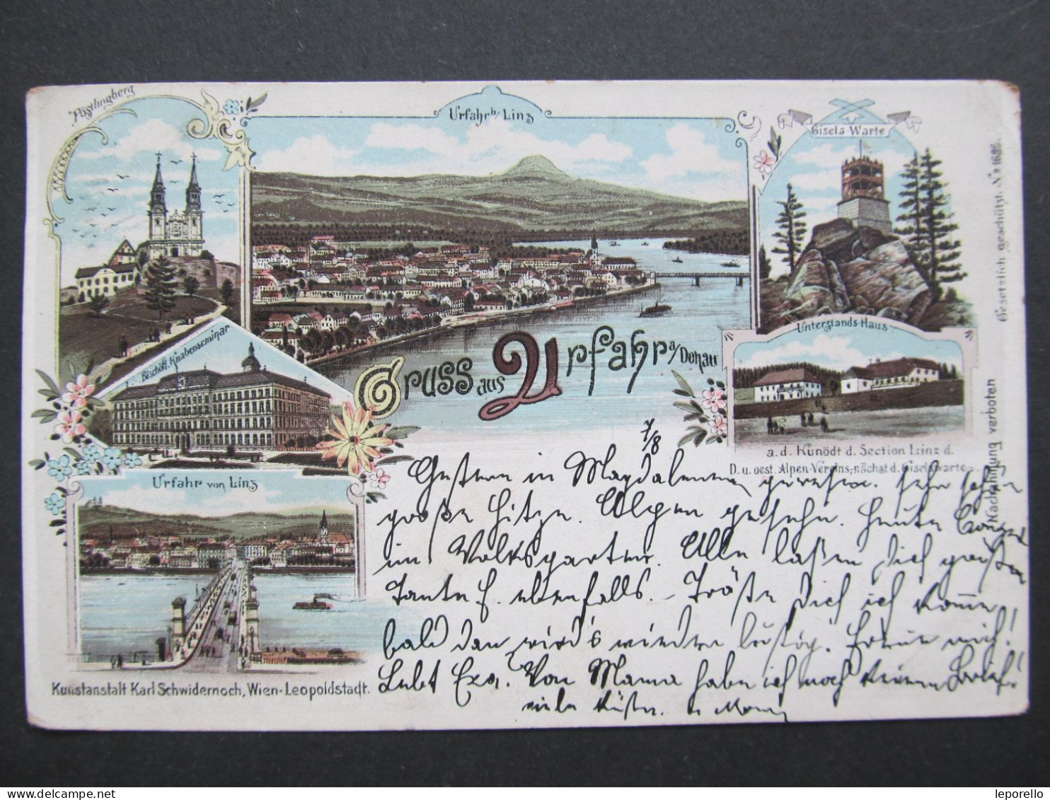 AK URFAHR B. LINZ Litho 1898 //// D*56774 - Linz Urfahr