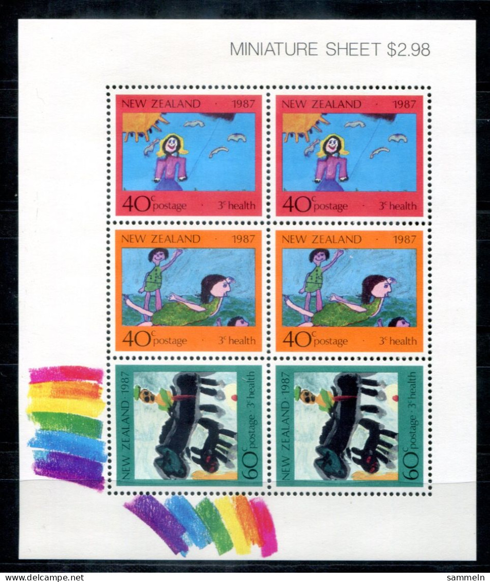 NEUSEELAND 1000-1002 KB (1) Mnh - Kindergemälde, Children Paintings - NEW ZEALAND / NOUVELLE-ZÉLANDE - Blocks & Sheetlets