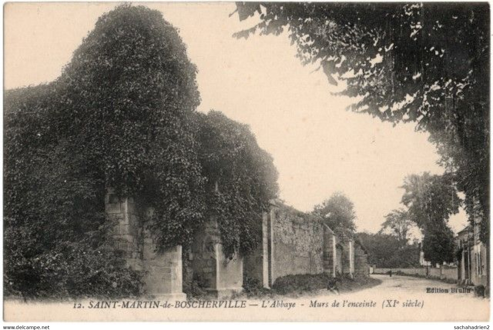 76. SAINT-MARTIN-DE-BOSCHERVILLE. L'Abbaye. Murs De L'enceinte. 12 - Saint-Martin-de-Boscherville