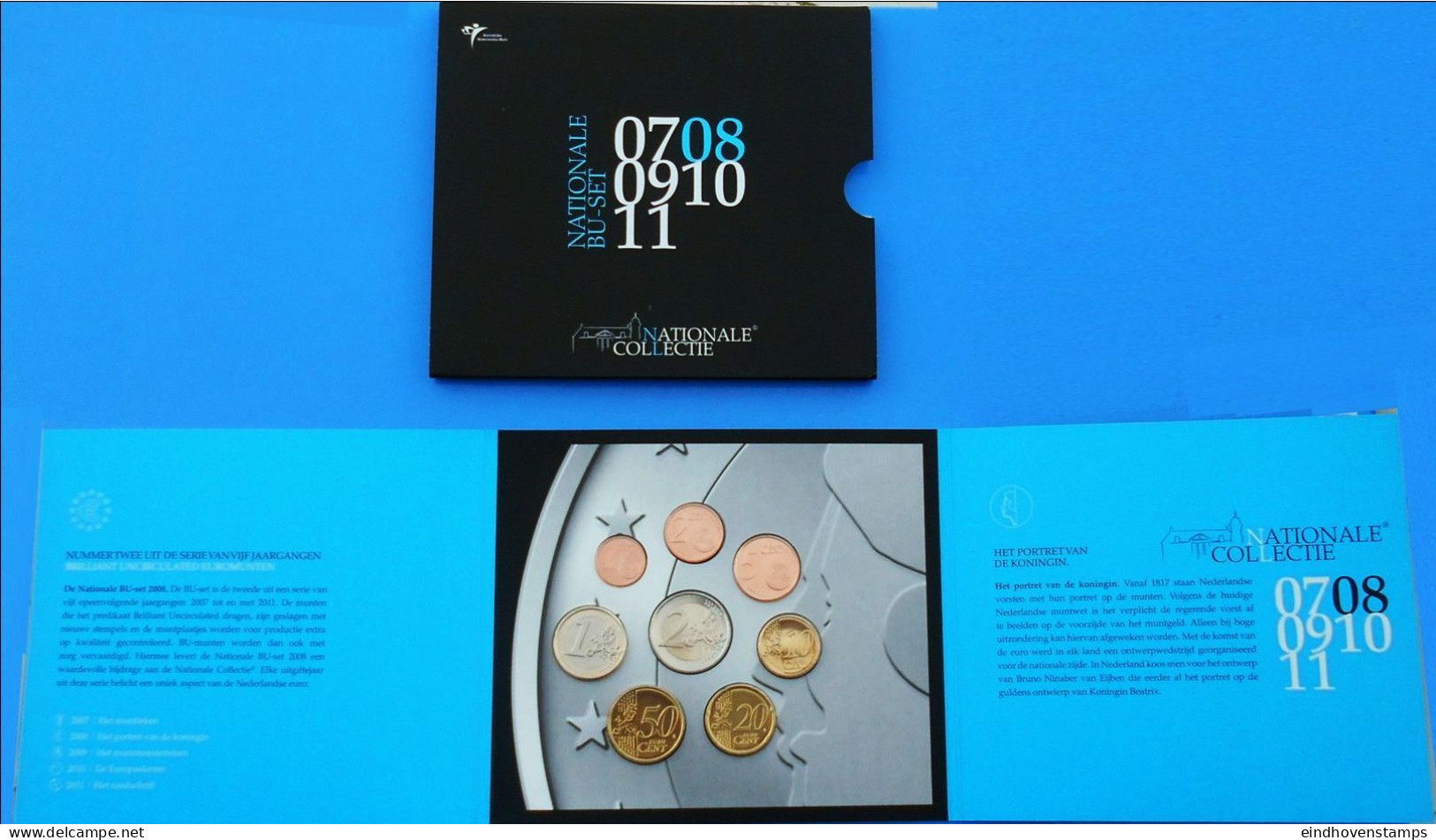 Netherlands 2008,€ - Coins Year Set  BU Qualy - Jahressets & Polierte Platten