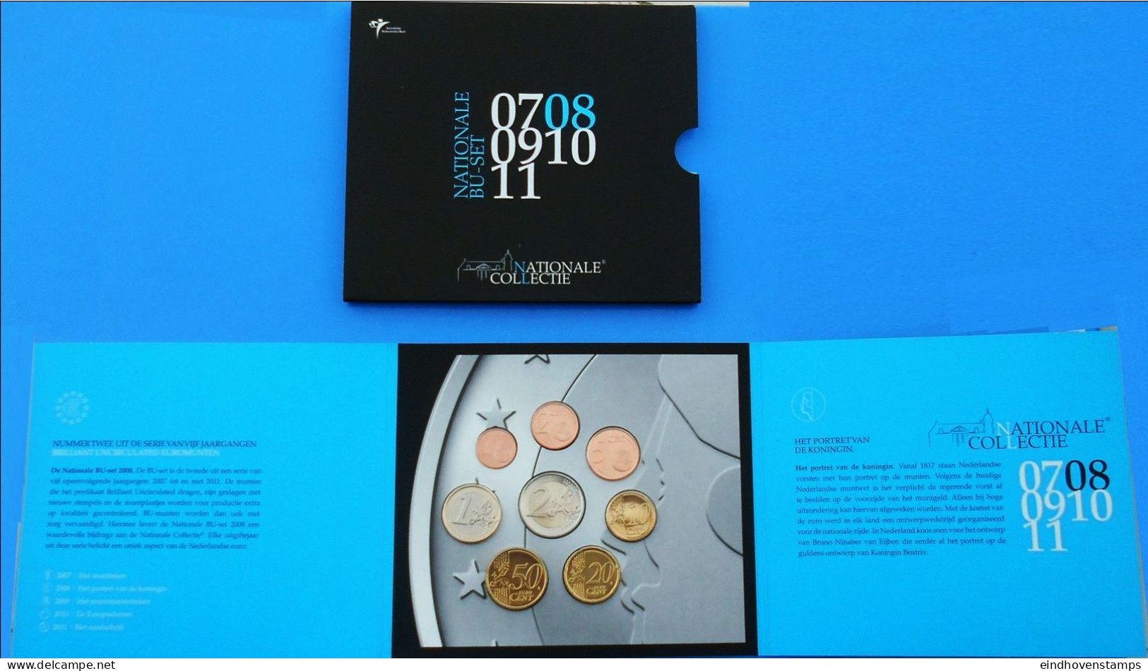 Netherlands 2008,€ - Coins Year Set  BU Qualy - Nieuwe Sets & Testkits