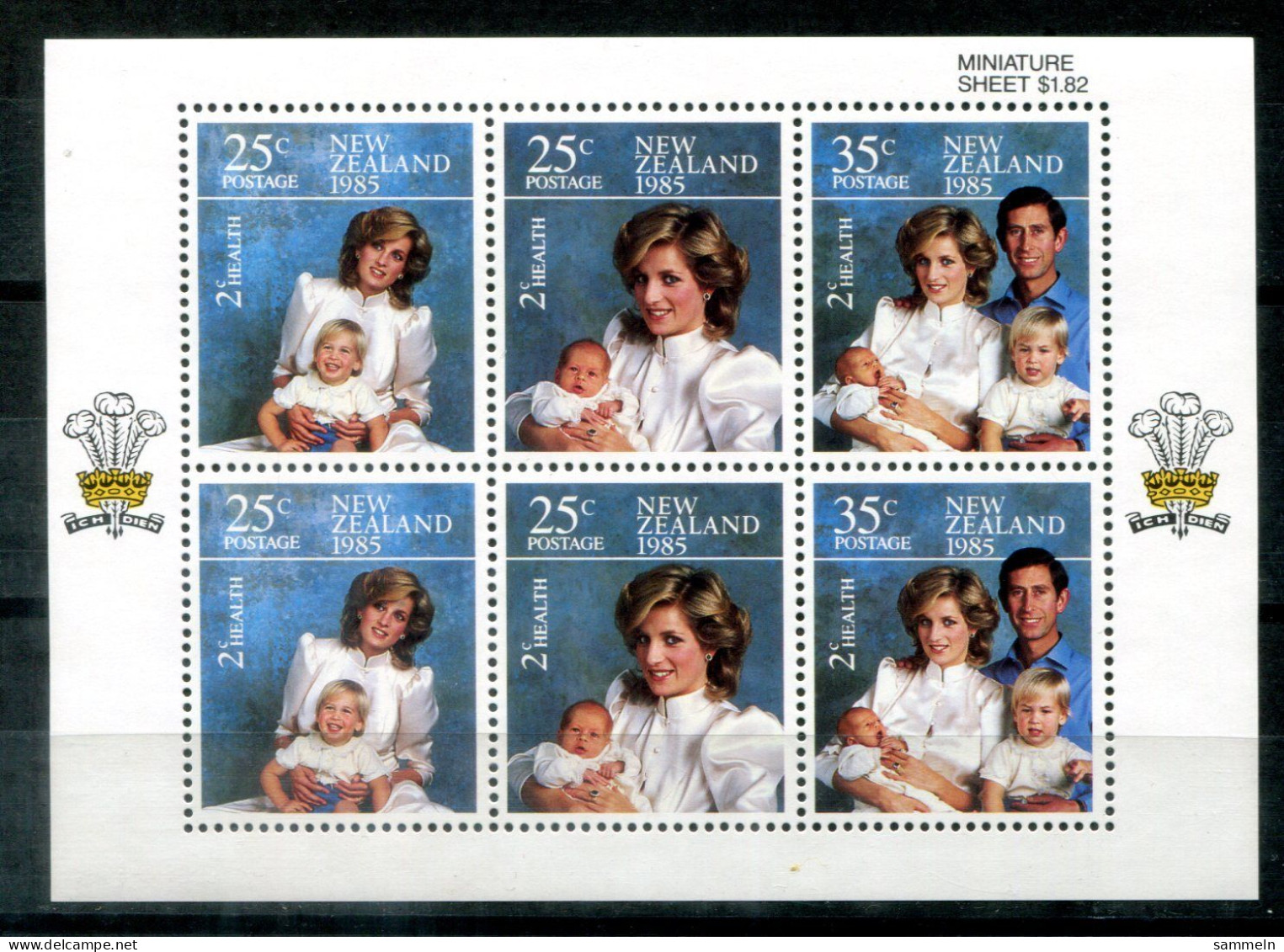 NEUSEELAND 939-941 KB (1) Mnh - Prince Charles, Lady Diana - NEW ZEALAND / NOUVELLE-ZÉLANDE - Blocks & Sheetlets