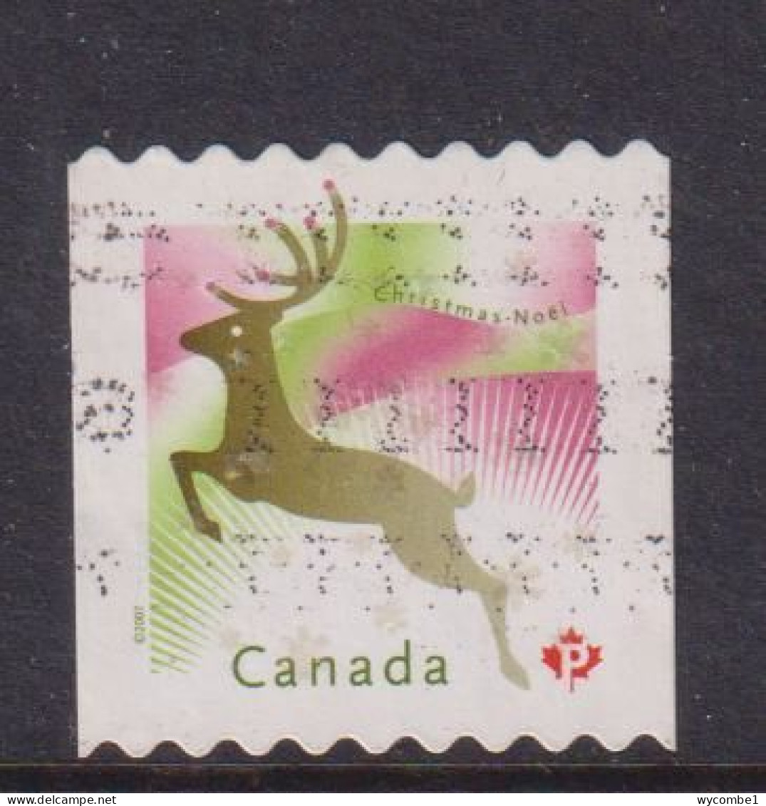 CANADA  -  2007 Christmas 'P' Used As Scan - Oblitérés