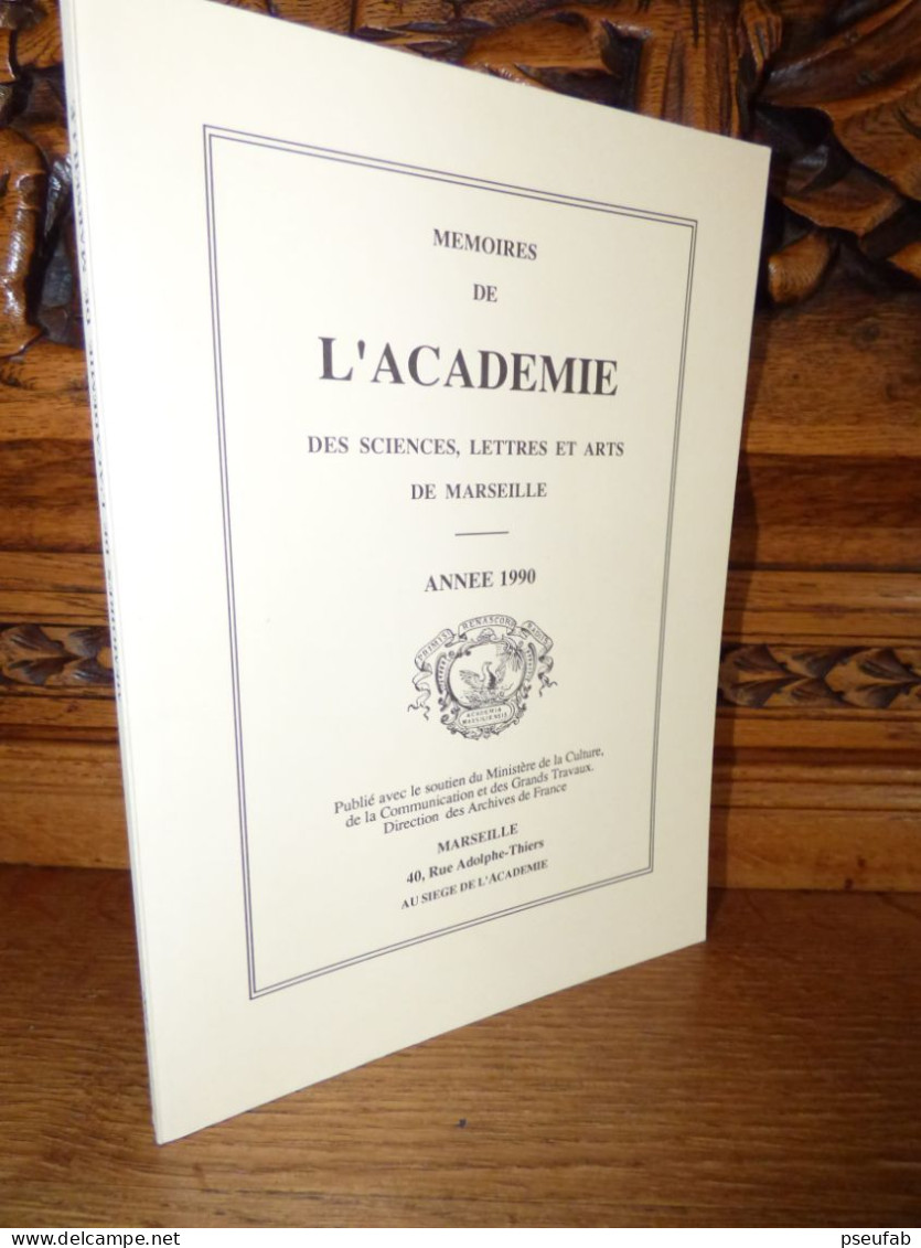 Mémoires De L'Académie De Marseille - 1990 - Provence - Alpes-du-Sud