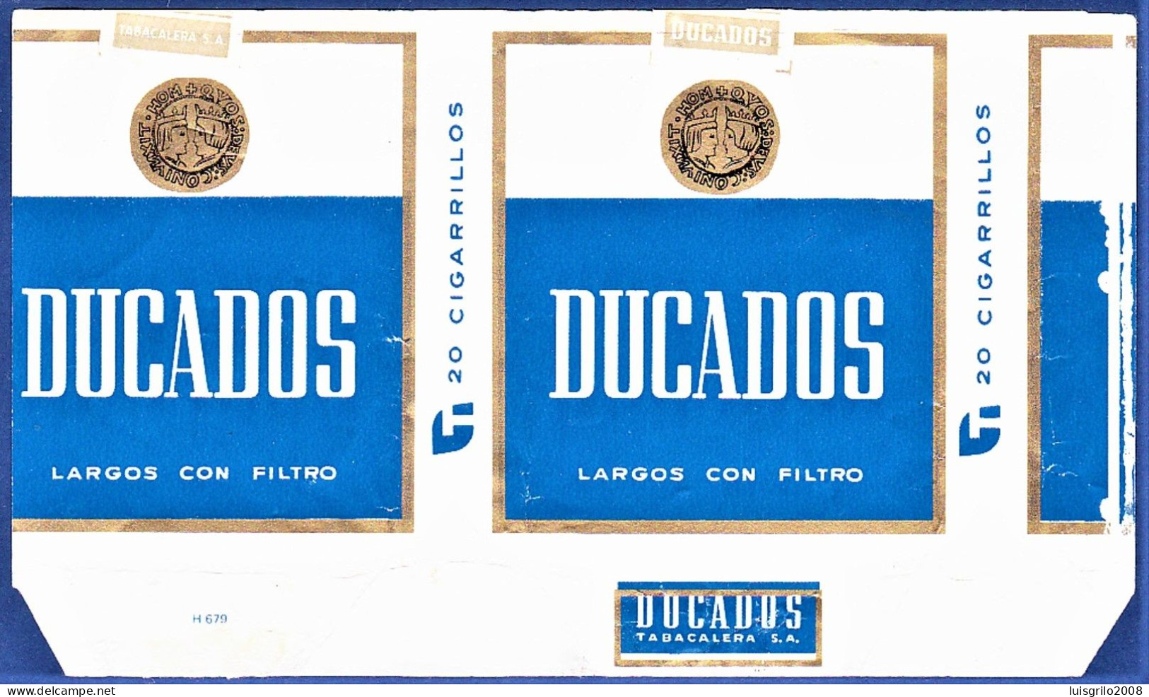 Espanha, Old Cigarrette Pack - DUCADOS -|- Tabacalera - Cajas Para Tabaco (vacios)