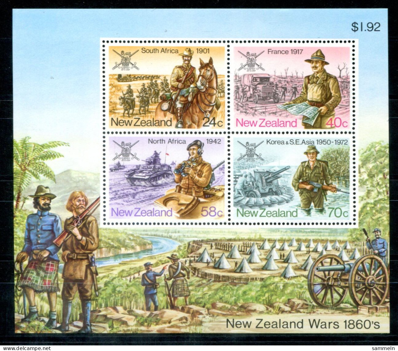 NEUSEELAND Block 6, Bl.6 Mnh - Kriege, Wars, Guerres - NEW ZEALAND / NOUVELLE-ZÉLANDE - Hojas Bloque