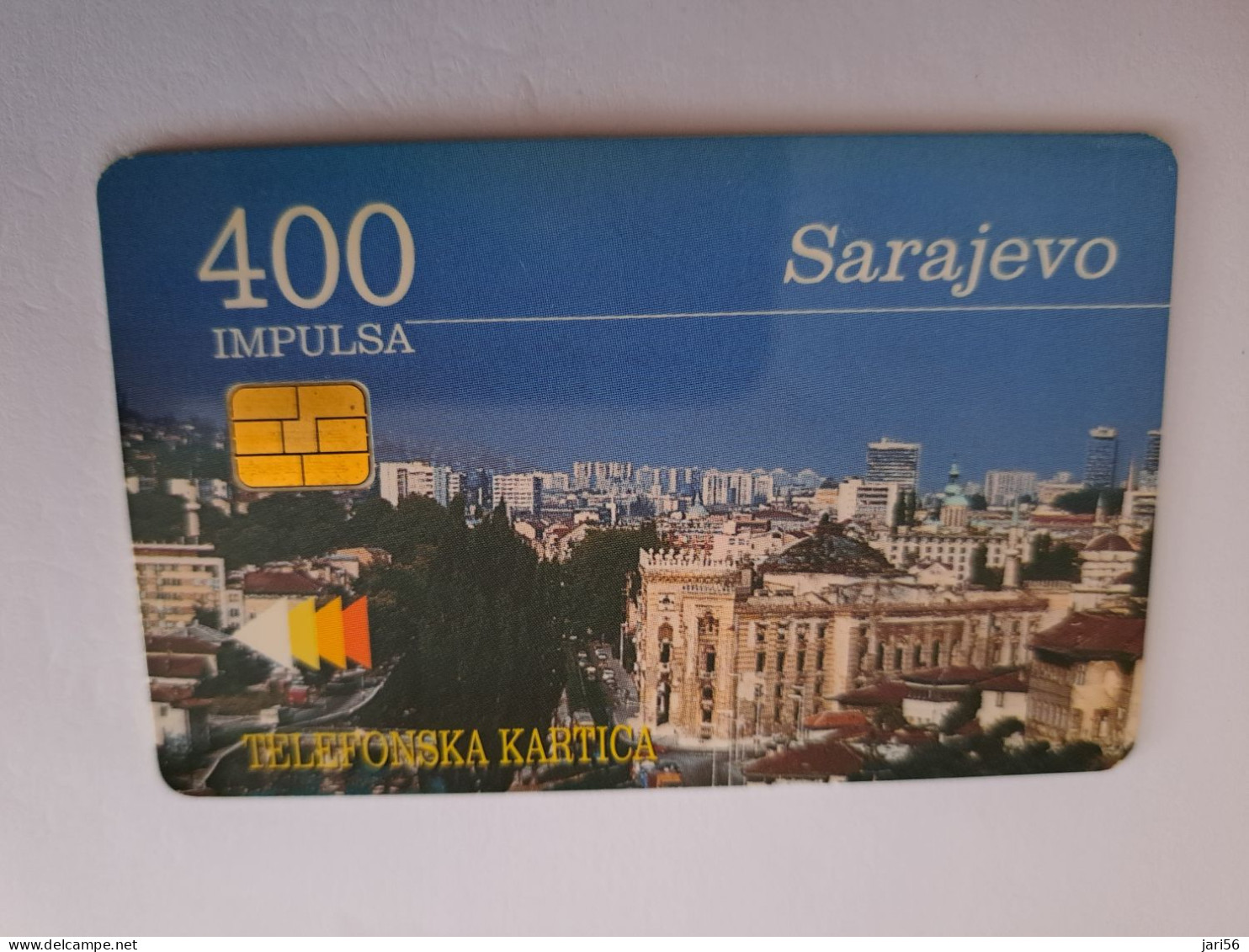 BOSNIA/ HERZEGOWINA / 400 IMPULSA/   CHIP  CARD/ SERAJEVO CITY/ PTT BIH        ** 14659** - Bosnia