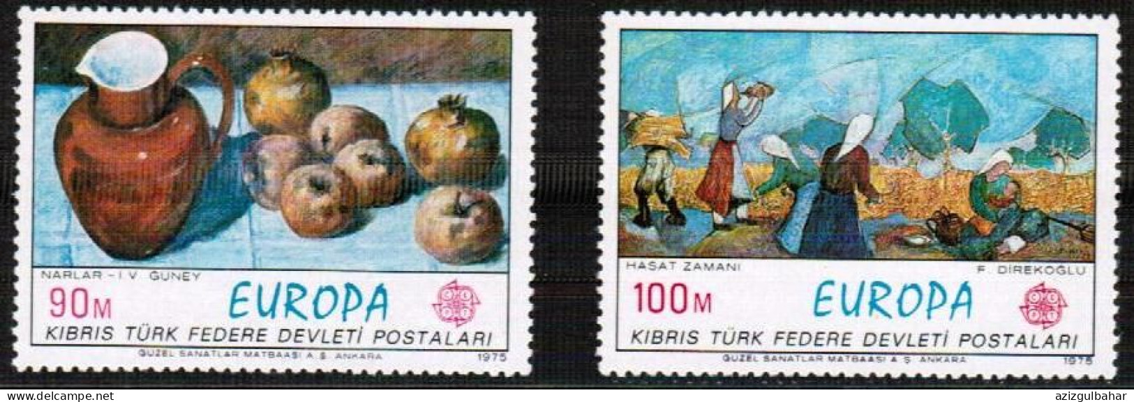 1975 - EUROPA  - TURKISH  CYPRUS STAMPS - UMM - 1975