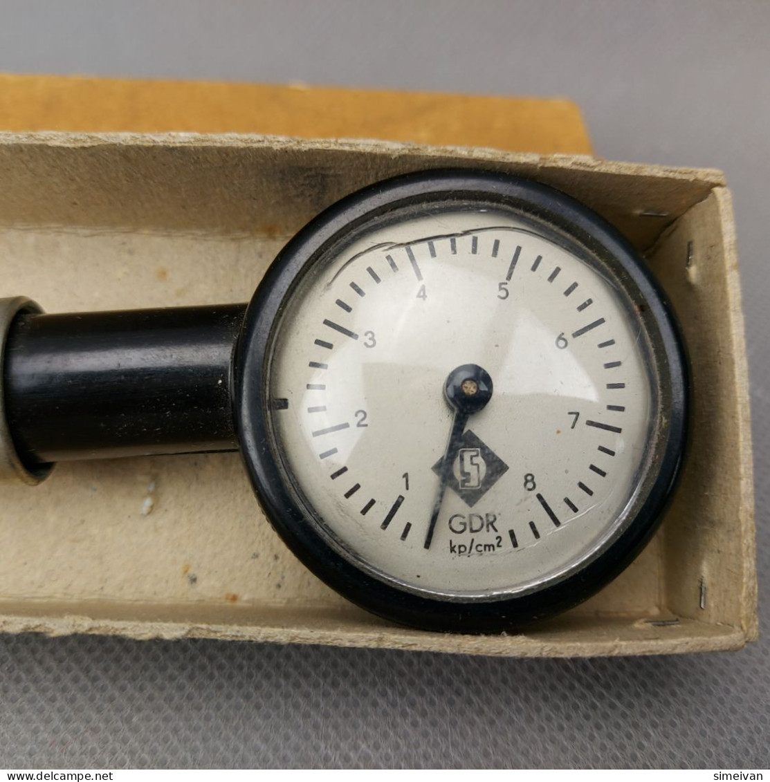 Vintage German GDR Tire Pressure Manometer #0428 - Otros Aparatos