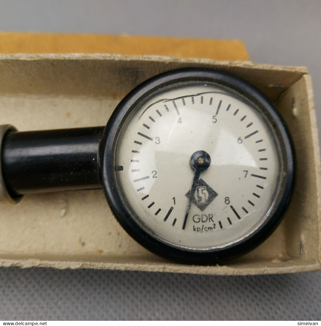 Vintage German GDR Tire Pressure Manometer #0428 - Otros Aparatos