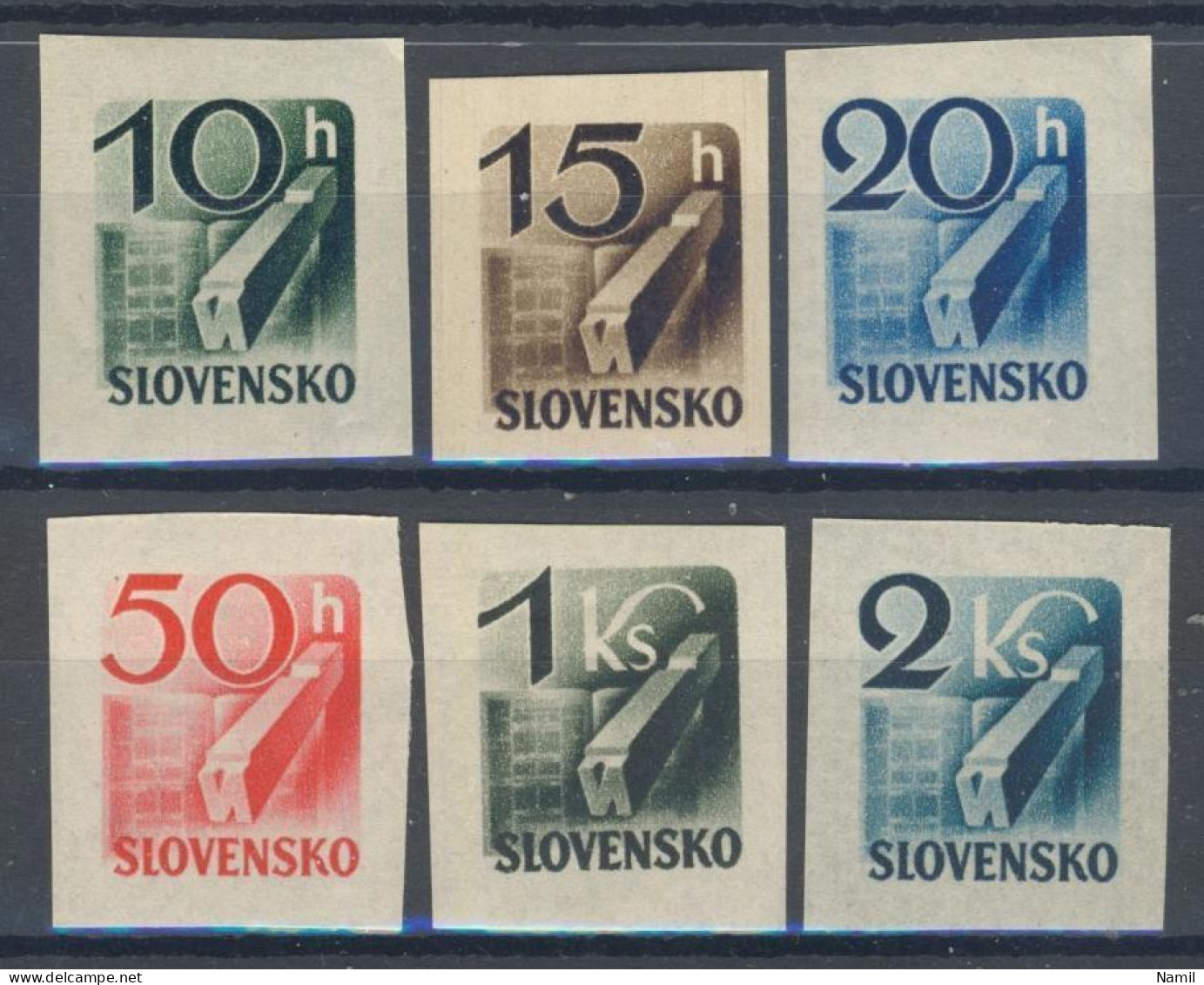 Slovaquie 1943 Mi 115-20 (Yv TPJ 28-33), (MNH)** - Nuovi