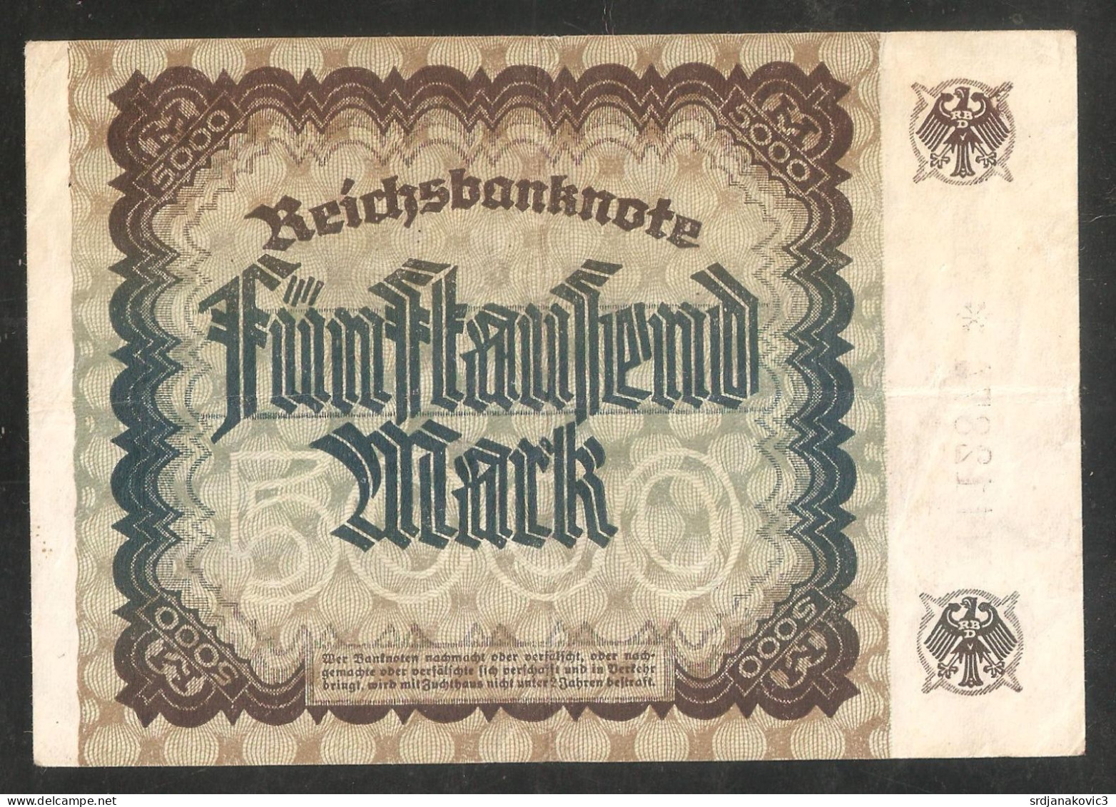 GERMANY 1923 - 5000 Mark