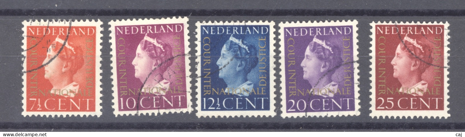 Pays-Bas  -  Service  :  Yv  19-23  (o) - Dienstmarken