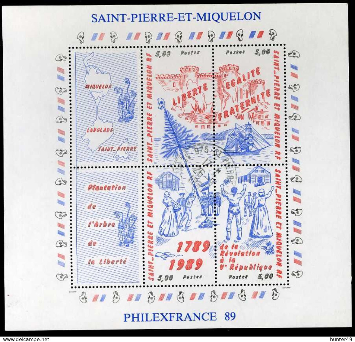 St.Pierre Et Miquelon  BF3 Oblitéré Année 1989 PHILEXFRANCE 89 - Used Stamps